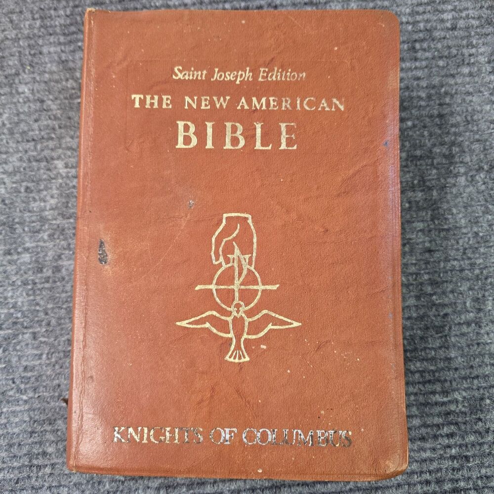 The New American Bible Saint Joseph Edition Knights Of Columbus Large Type Gold